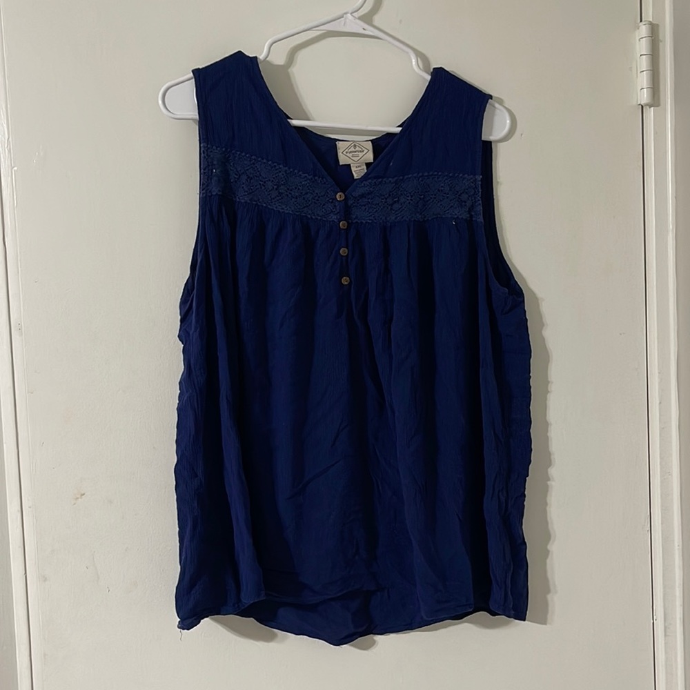St. John’s Bay navy tank top blouse